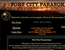Tablet Screenshot of portcityparanormal.com